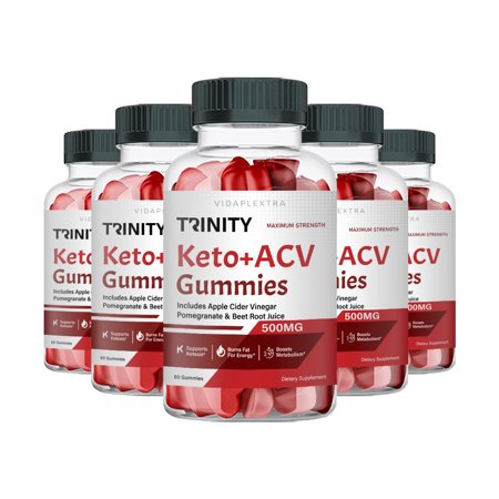 (5 Pack) Trinity ACV Gummies - Trinity Apple Cider Vinegar Keto Gummies