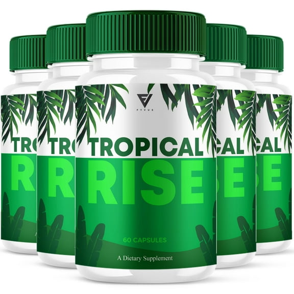 (5 Pack) Tropical Rise Performance Pills, TropicalRise Advanced (300 Capsules)