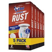 Ty-D-Bol Rust Automatic Toilet Bowl Cleaner Tablets, 2 Count, 5 Pack
