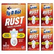 Ty-D-Bol Rust Automatic Toilet Bowl Cleaner Tablets, 2 Count, 5 Pack