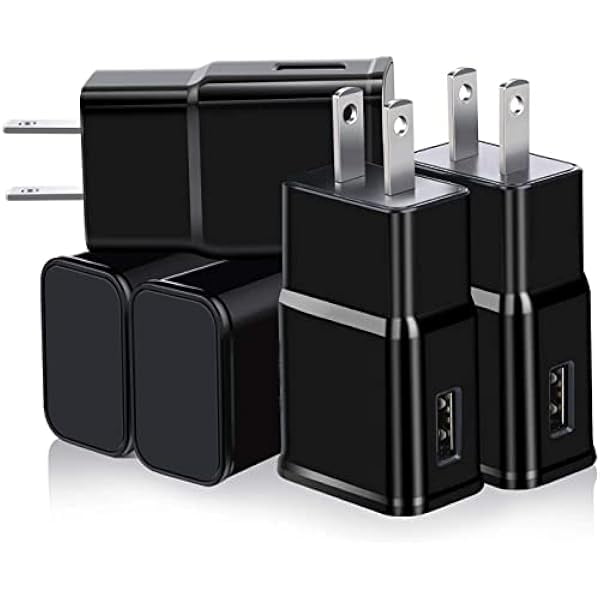 5-Pack Type C Charger Fast Charging Block, Android Phone Rapid USB Wall Charger Compatible with Samsung Galaxy S21/S20/S10/S10e/S10 Plus/S9/S9 Plus/S8/S8 Plus/S7/S6/Note 10/Note 9/Note 8,LG V30,Pixel