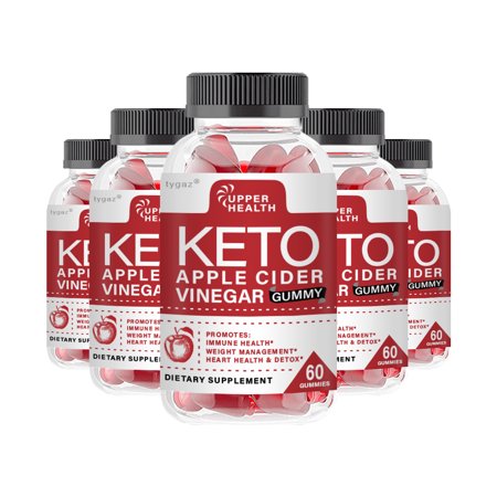 (5 Pack) Upper Health Gummies - Upper Health Keto Apple Cider Vinegar Gummies