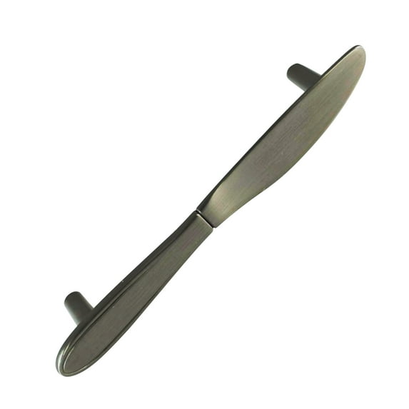 5 Pack Utensil Series: Knife 3-3/4" Center To Center Brushed Nickel Cabinet Pull / Handle 
