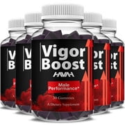 (5 Pack) Vigor Boost Performance Support, VigorBoost Advanced Strength Overall Health and Energy Supplement (5 Month Supply)