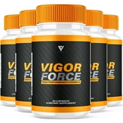 5 Pack Vigor Force Supplement for Men VigorForce Max Strength 300 Capsules