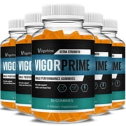 5 Pack Vigor Prime Gummies Prime Vigor XL Performance Supplement 5 Month Supply