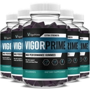 5 Pack Vigor Prime Gummies Prime Vigor XL Performance Supplement 5 Month Supply