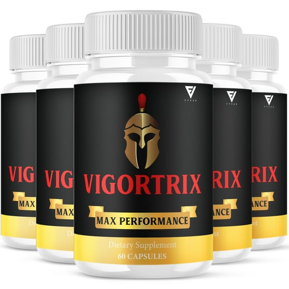 (5 Pack) Vigortrix Pills, Vigortrix Supplement Maximum Strength Formula, Vigor Trix Pills (300 Capsules)