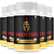 5 Pack Vigortrix Pills, Vigortrix Supplement Maximum Strength Formula, Vigor Trix Pills 300 Capsules