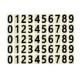 thumbnail image 1 of 5 Pack Vinyl Number Stickers, Waterproof Stick on Numbers Labels, Black Waterproof Mailbox Number Label for Storage Boxes, Organizers, Cabinets and More, 1 of 4