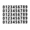 thumbnail image 1 of 5 Pack Vinyl Number Stickers, Waterproof Stick on Numbers Labels, Black Waterproof Mailbox Number Label for Storage Boxes, Organizers, Cabinets and More, 1 of 4