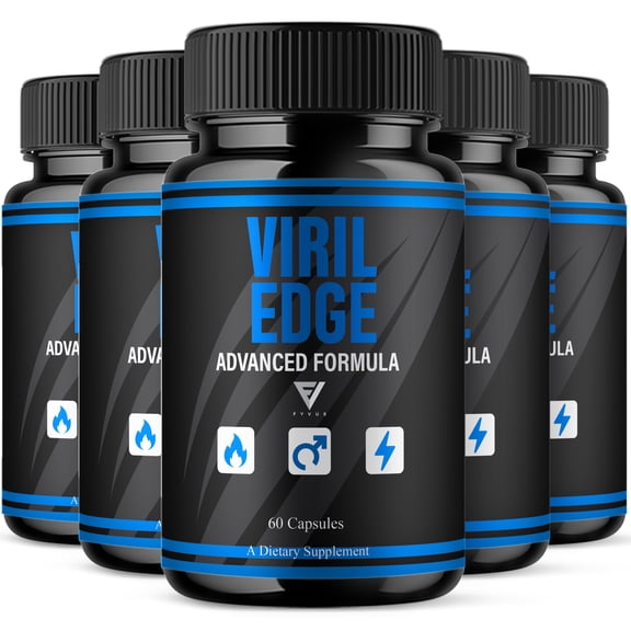 (5 Pack) Viril Edge Male Health Support, VirilEdge Supplement (300 Capsules)