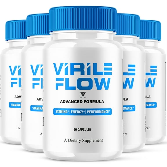 (5 Pack) Virile Flow Supplement VirileFlow Max Performance Pills (300 Capsules)