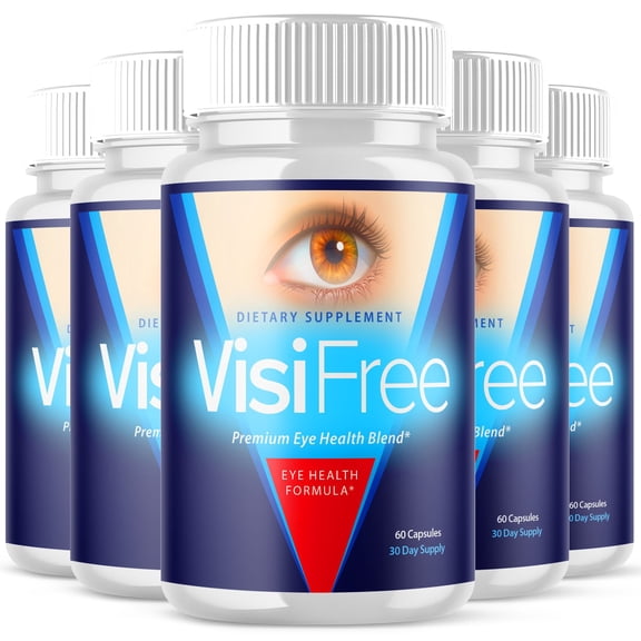 (5 Pack) VisiFree - Revolutionary Advanced Vision Matrix Formula - Supports Healthy Vision - Dietary Supplement for Eyes Sight - 300 Capsules