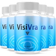 (5 Pack) VisiVra Advanced Vision Formula, Visi Vra Eye Support (300 Capsules)