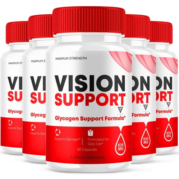 (5 Pack) Vision Support Capsules, VisionSupport Sight Support (300 Capsules)