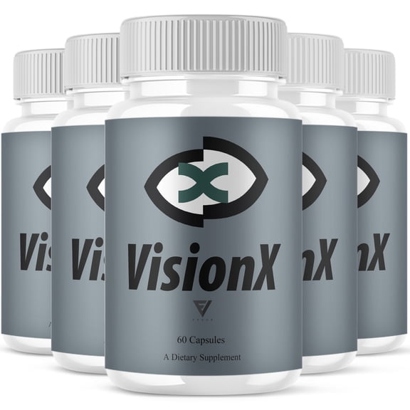 (5 Pack) VisionX Advanced Eye Health Support, Vision X Supplement (300 Capsules)