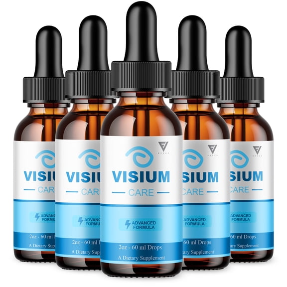 (5 Pack) Visium Care Drops, VisiumCare Advanced Vision Support Formula (10oz)