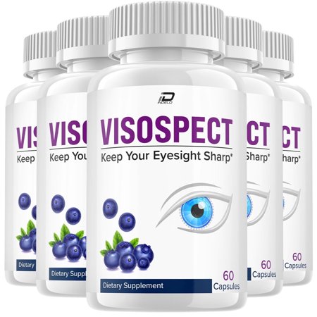 (5 Pack) Visospect Plus Eye Support Supplement - Visospect Plus Capsules, Eye Vitamins 20/20 Healthy Vision, Viso spect Plus Eye Health Multivitamin, Visospect Plus Pills Reviews (300 Capsules)