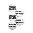 thumbnail image 1 of 5 Pack - Visually Impaired Disability ID Aid Pinback Button Badges - 2.25 Inch Round, 1 of 2