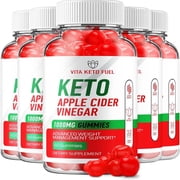5 Pack Vita Keto Fuel ACV Gummies - Advanced Formula Vita Fuel Keto + ACV Gummies Apple Cider Vinegar Vita Keto Fuel ACV Dietary Supplement Reviews Men Women 300 Gummies