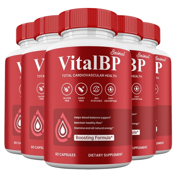 (5 Pack) Vital BP Capsules, VitalBP Max Strength, 5 Month Supply