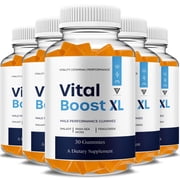 5 Pack Vital Boost XL Performance Supplement, VitalBoost XL 150 Gummies