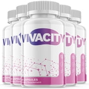 5 Pack Vivacity - Keto Weight Loss Formula - Energy & Focus Boosting Dietary Supplements for Weight Management & Metabolism - Advanced Fat Burn Raspberry Ketones Pills - 300 Capsules