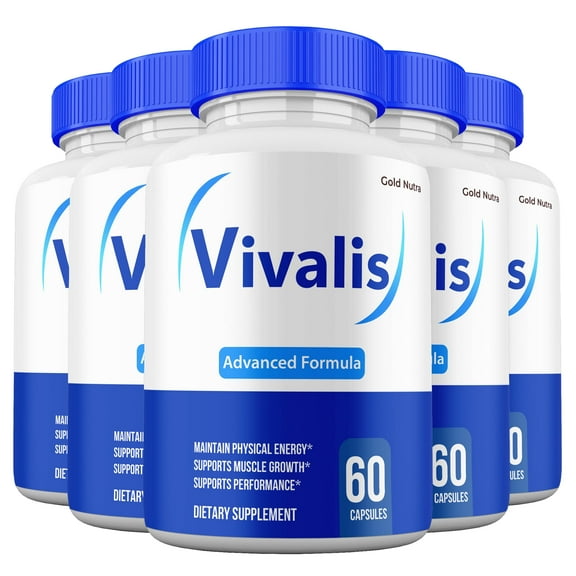 (5 Pack) Vivalis, Maximum Strength Vivalis Pills High Potency Formula Peak Performance for Men 5 Month Supply