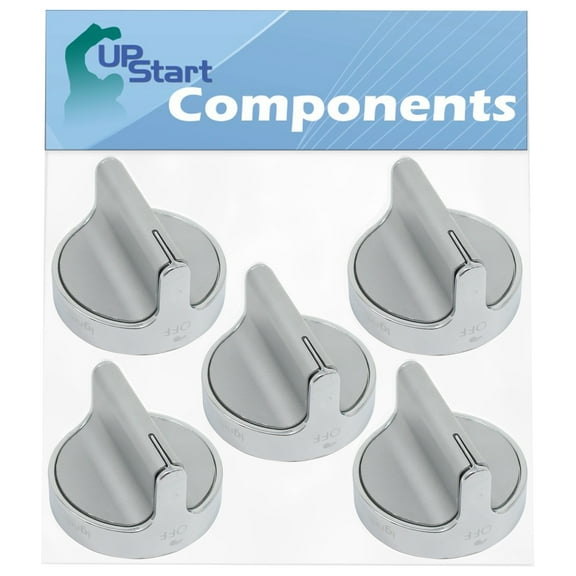 5 Pack W10594481 Range Knob Replacement for Whirlpool W10594481, Whirlpool Wcg97us0ds00, Whirlpool Wcg97us6ds00, Whirlpool Wpw10594481, Part Number Ap6023301, Part Number Ps11756643