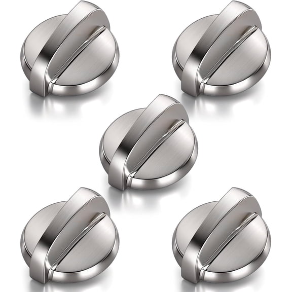 5 Pack WB03T10284 Oven Knobs Replacements for GE, 191D5100 Stove Knons Compatible with GE Range Replaces 1373043 AP4346312 AH2321076 EAP2321076 PS2321076