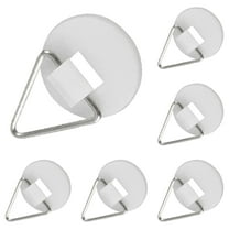5-Pack Wall Plate Hangers, Strong Adhesion Picture Hanging Hooks for Plates, Photos, and Artwork, Vertical Holders for 0.87-1.26 Inch Thick Items, Transparent Decor Supplies (Max Load 24.69oz)