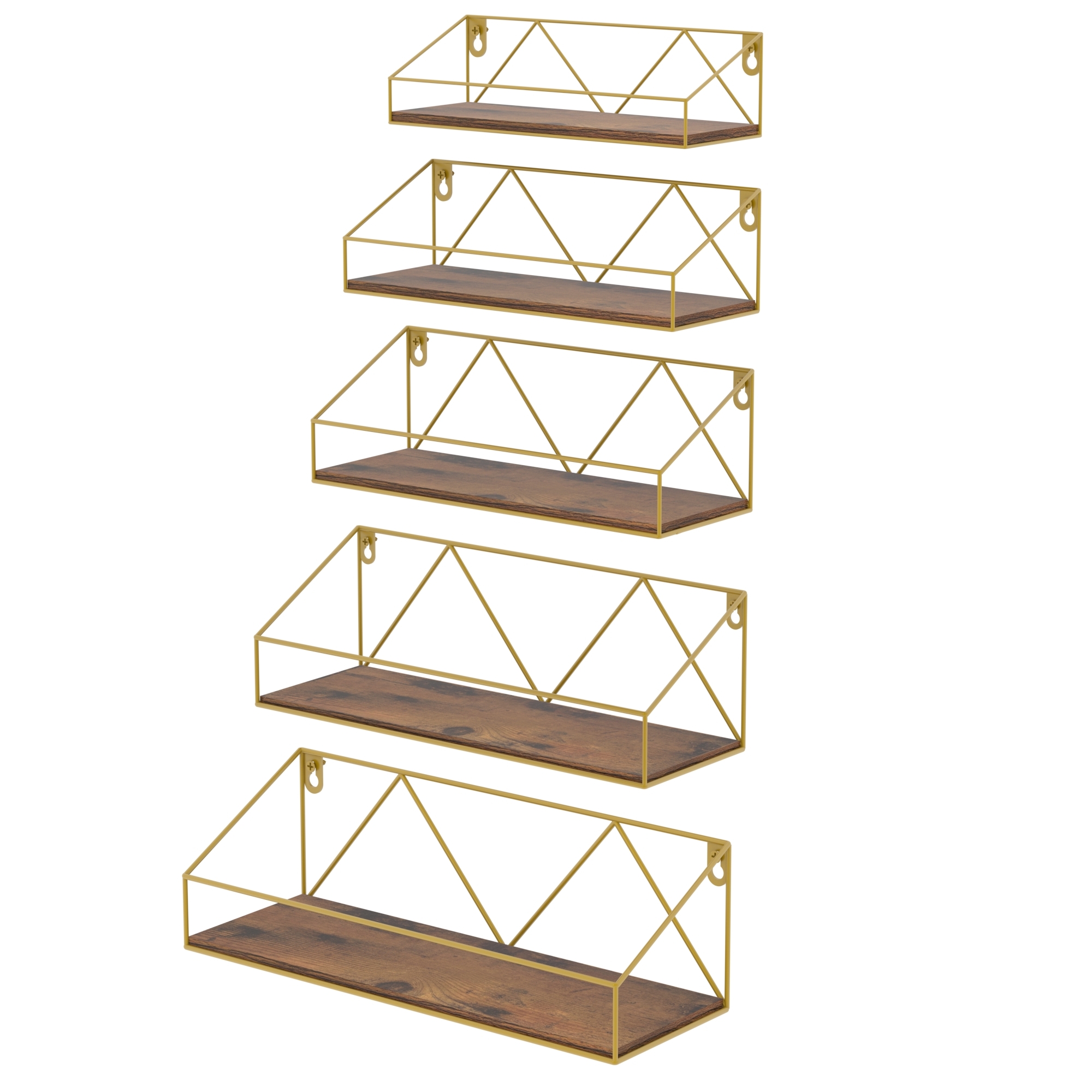 Welland 12" Deep White Floating Shelves 2 Pack, Wall Shelf Display Floating Shelf, 23.62" L x 11