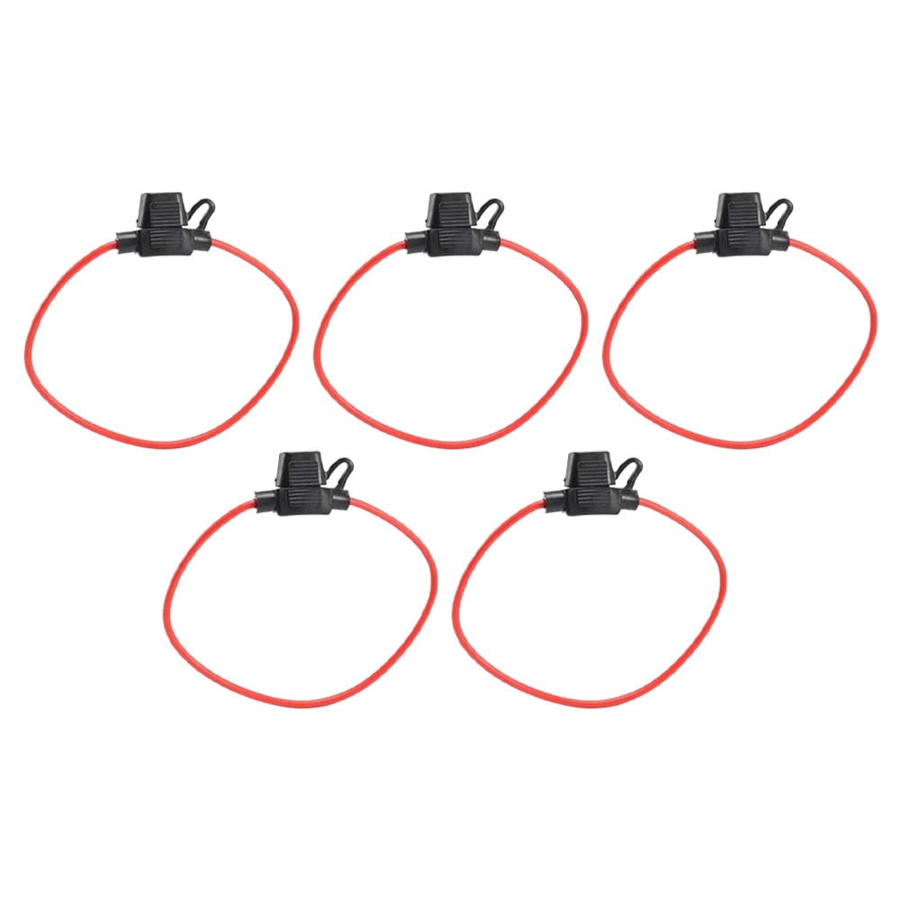 5 Pack Waterproof Inline Fuse Holder 12 Gauge Wire Cut Off Switch 12V 30A Fit Boat, Electric Automotive, Car, Marine, SUV