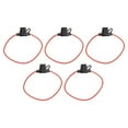 5 Pack Waterproof Inline Fuse Holder 12 Gauge for Awg Wire Cut Off