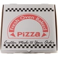thumbnail image 1 of EcoQuality 18 x 18 Inch White Corrugated Cardboard Pizza Boxes, Clay Coated, 5 Pack, 1 of 7