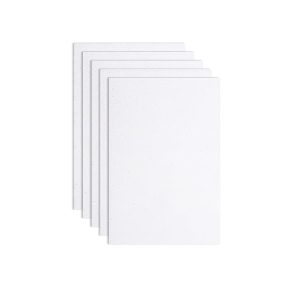 Uxcell 5 Pack White Glitters Foam Sheets 8 x 12 inch Self-Adhesive Sparkle EVA Foam Sheets for Crafting