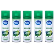 5 Pack White Rain Aerosol Hairspray Unscented Extra Hold 7.0oz Each