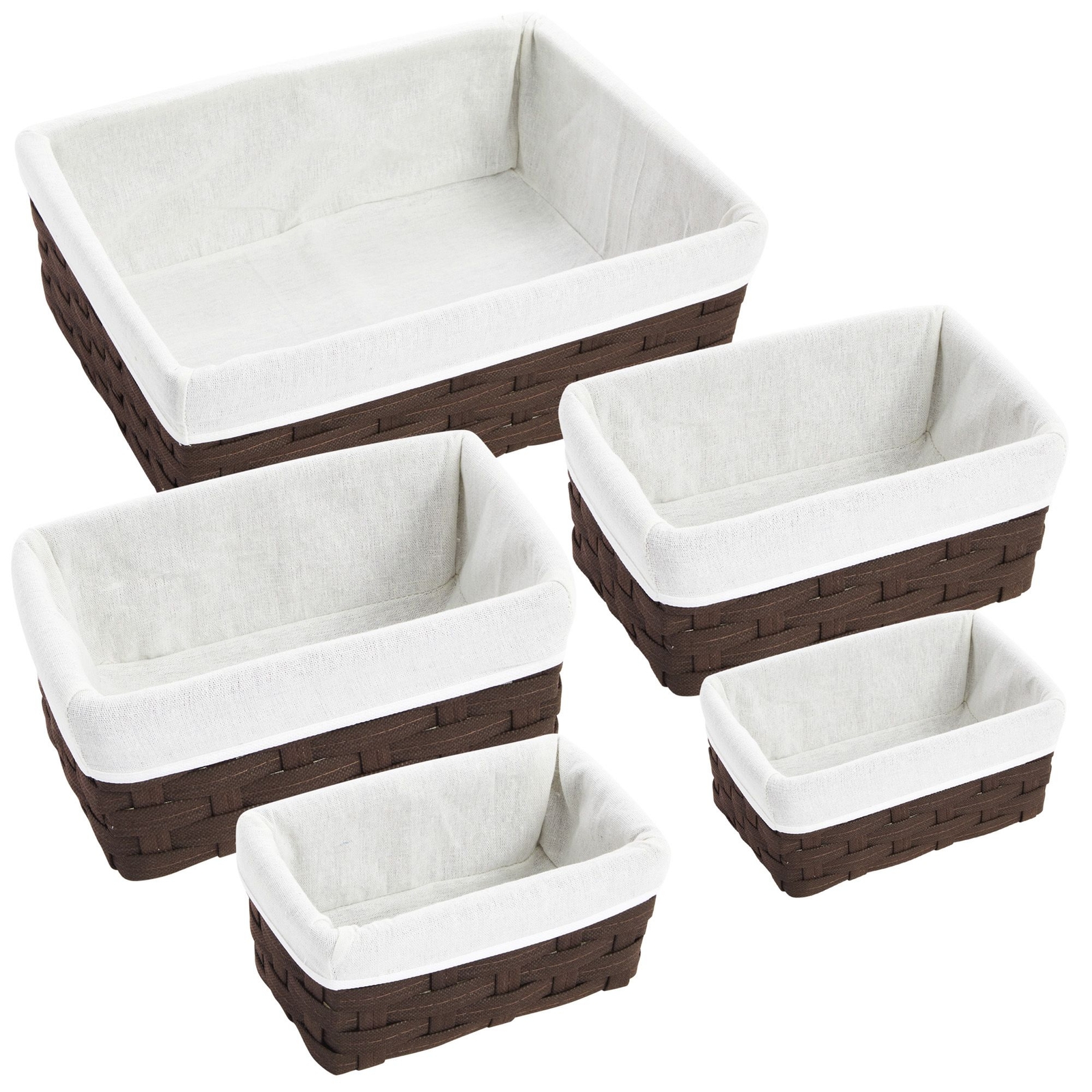 (3 pack) Mainstays Wide Flex Closet Shelf Storage Bin, Arctic White