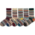 thumbnail image 1 of 5 Pack Winter Socks For Women Knitted Socks Thick Warm Soft ouple Socks Free Size 6-11, 1 of 9