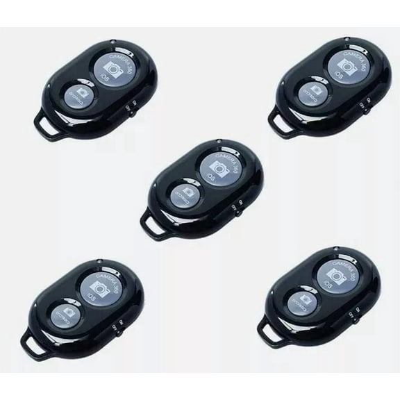 5 Pack Wireless Remote Control Camera Shutter Button for Smartphones: iPhone and Android Cellphones