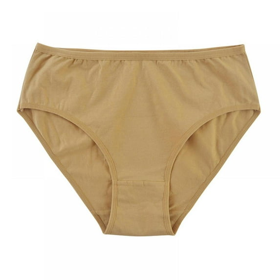 5 Pack Women Underwear Cotton Mid Waist Full Coverage Brief Plus Size Ladies Breathable Soft Panties Lingerie for Women Multipack