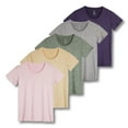 thumbnail image 1 of 5 Pack: Women's Dry Fit Tech Stretch Short-Sleeve Crew Neck Athletic T-Shirt (Available in Plus Size), 1 of 7