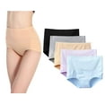 thumbnail image 1 of 5-Pack Women's High Waist Tummy Control Panties Cotton Underwear No Muffin Top, 1 of 7