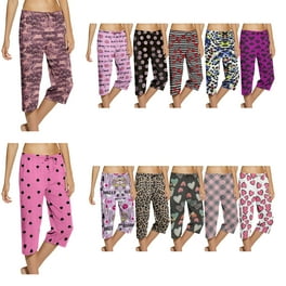 Just Love 100 Cotton Women Pajama Capri Pants Sleepwear Black Medium Walmart