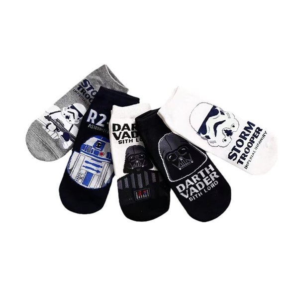 5 Pack Womens Star Show Socks Wars Soft and Breathable Socks