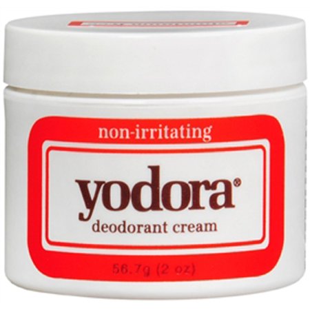 5 Pack Yodora Non-Irritating Deodorant Cream 2 oz (56.7 g) Each