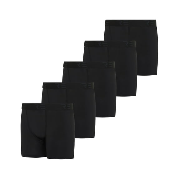 5 Pack: Youth Boys' Compression Shorts - Performance Boxer Briefs Athletic Spandex Underwear(4-20)