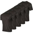 thumbnail image 1 of 5 Pack: Youth Mesh Moisture Wicking Active Athletic Performance Short-Sleeve T-Shirt Boys & Girls, 1 of 5