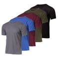 thumbnail image 1 of 5 Pack: Youth Mesh Moisture Wicking Active Athletic Performance Short-Sleeve T-Shirt Boys & Girls, 1 of 6